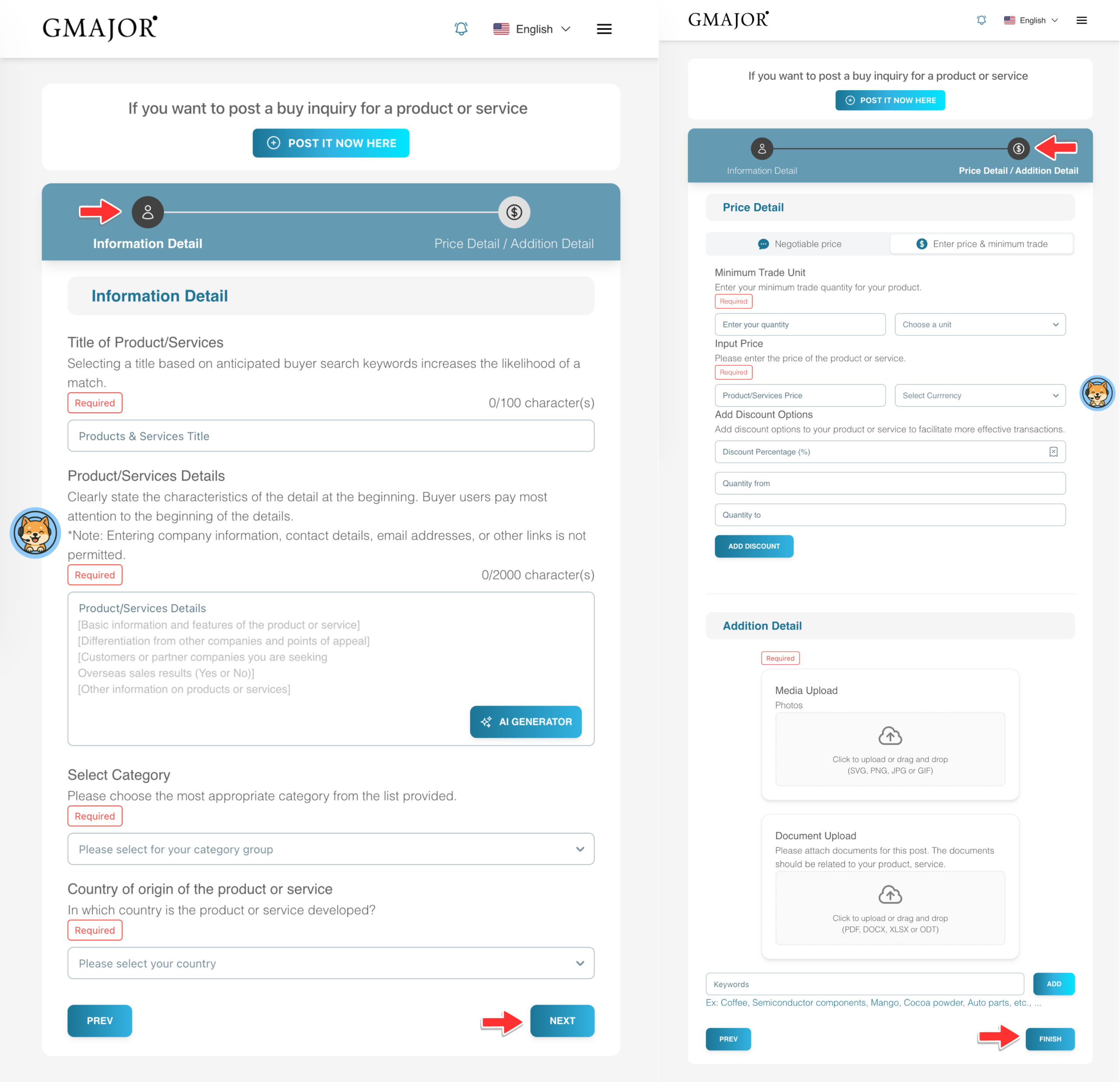 GMAJOR Matching Platform Services (en)