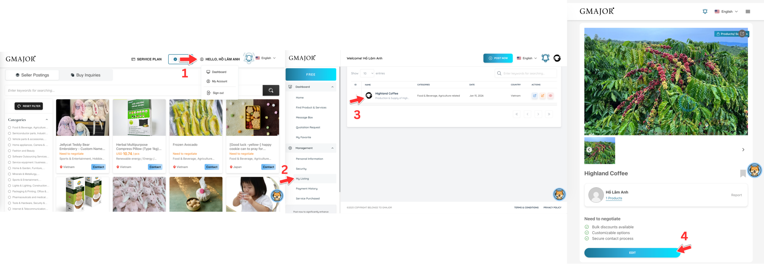 GMAJOR Matching Platform 