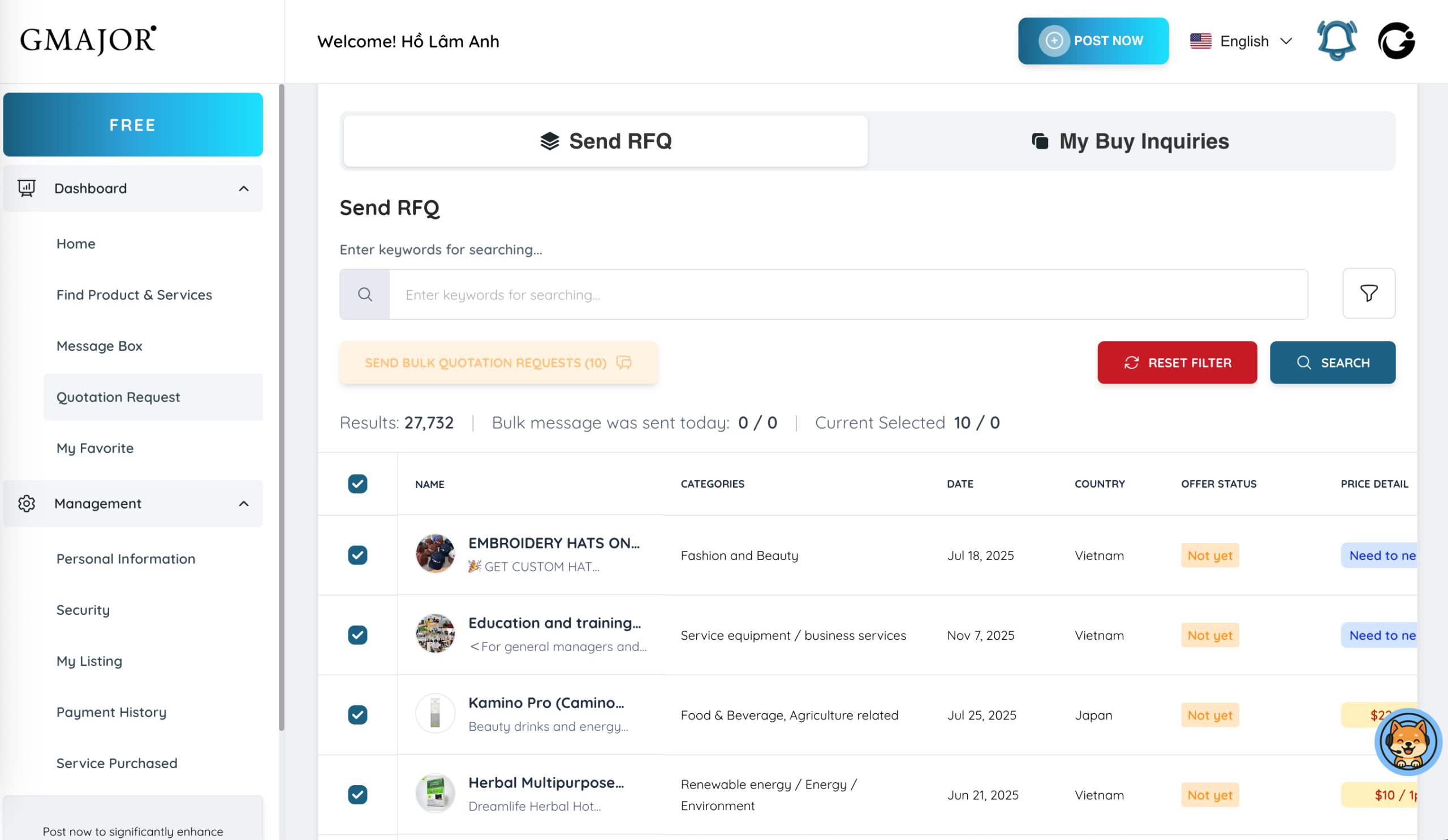 GMAJOR market global EN