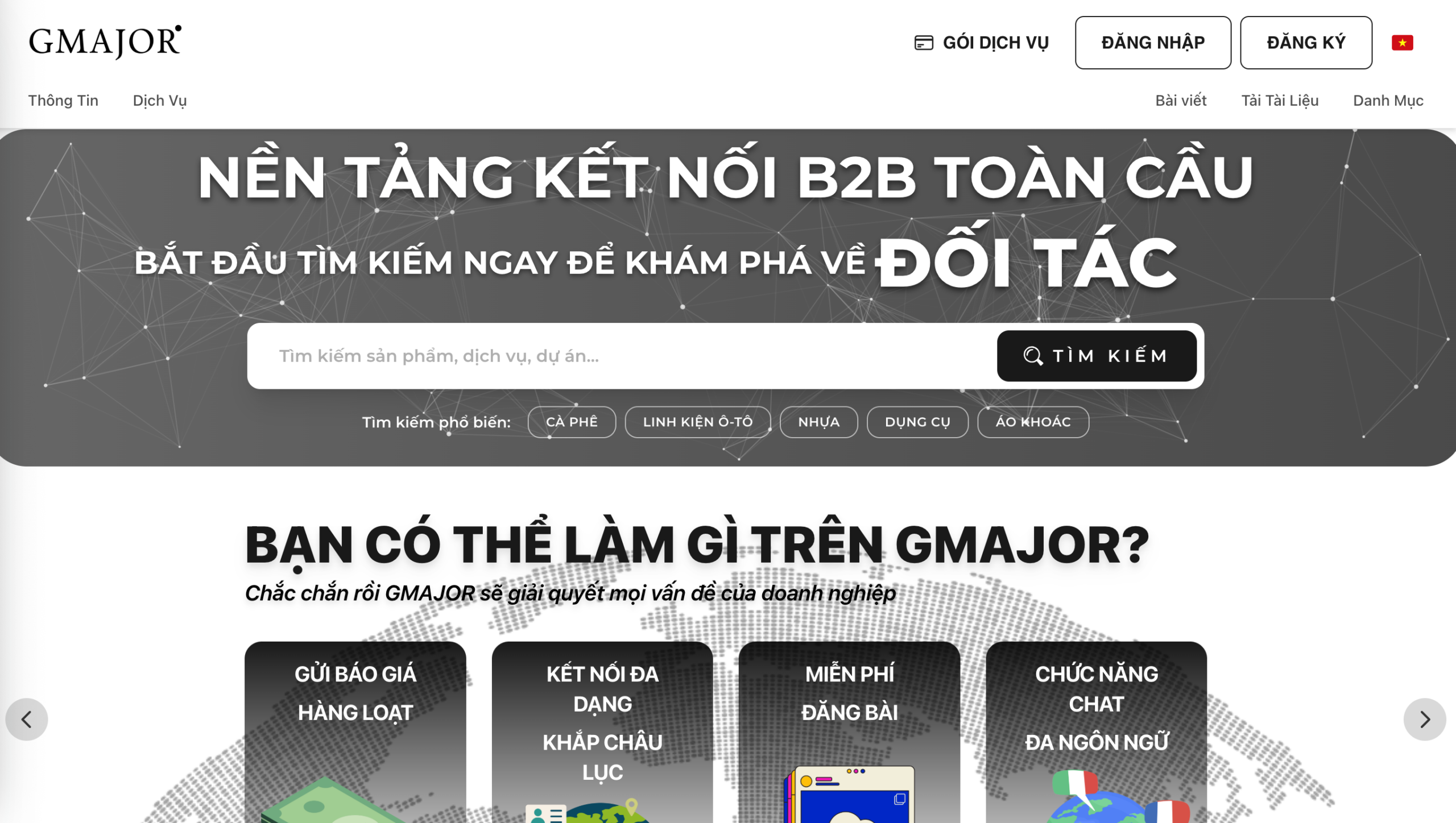 GMAJOR nền tảng thương mại B2B