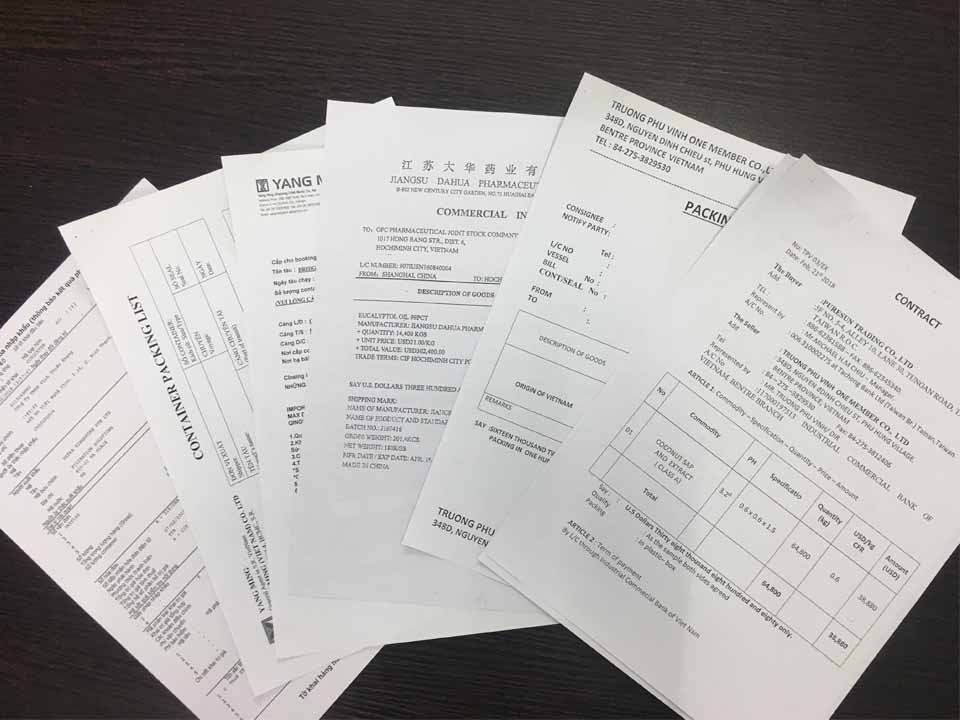 Bộ chứng từ xuất nhập khẩu